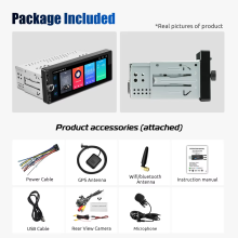ESSGOO Autoradio Multimédia 1Din 6,86 pouces, Android 14, 4Go+64Go, Carplay et Android Auto, Bluetooth
