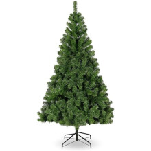 Árvore de Natal Artificial, 150 cm, Verde, Com Suporte de Metal Plegável