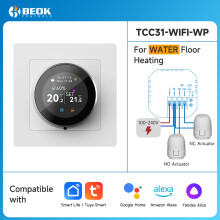 Vancoo Wasserbodenheizungssystem, Smart WIFI Thermostat mit zentralen Stellantrieben, 110–240 V