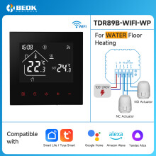 Vancoo Wasserbodenheizungssystem, Smart WIFI Thermostat mit zentralen Stellantrieben, 110–240 V