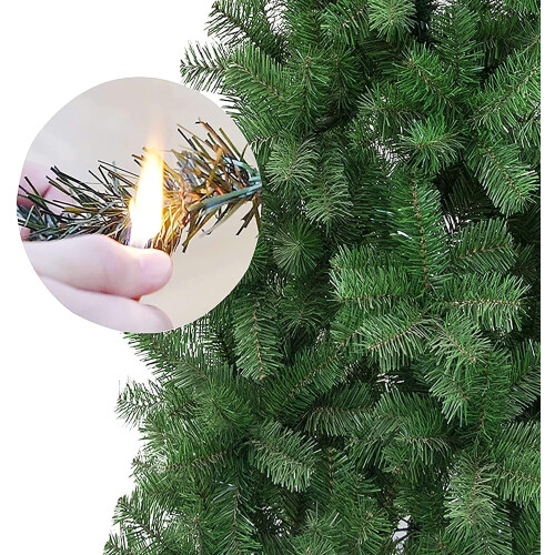 Árvore de Natal Artificial, 150 cm, Verde, Com Suporte de Metal Plegável 2