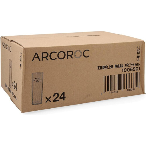 Arcoroc, conjunto de 24 copos altos de vidro, 30 cl 2