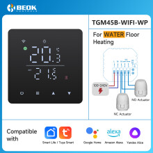 Vancoo Wasserbodenheizungssystem, Smart WIFI Thermostat mit zentralen Stellantrieben, 110–240 V
