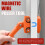Magnetic Wire Puller, High Strength Magnet Cable Puller with Stainless Leader, Stud Finder for Electrical Wall Wiring 4