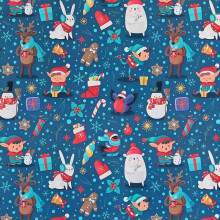 10pcs Christmas Wrapping Paper Thick Coated Gift Wrap Christmas Tree Reindeer Holiday Present Packaging