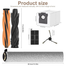 Zubehör für  Aqua10 Ultra Roller Komplett-Staubsauger: Hauptbürste, Seitenbürste, Filter, Walze, Wischmopp, Staubbeutel