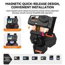 Motorcycle Helm Chin Strap Mount for ACTION 3/4/5PRO/OSMO 360 Action Camera Holder Bracket