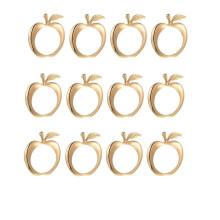 12 Pcs Rosh Hashanah Decoration, Napkin Rings, Jewish New Year Napkin Holder,Kitchen Holder