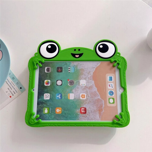 Capa para Tablet para   Tab A9 /A11  de 11 Polegadas com Suporte em Formato de Sapo de Desenho 3D. Feita em Silicone Macio e 2