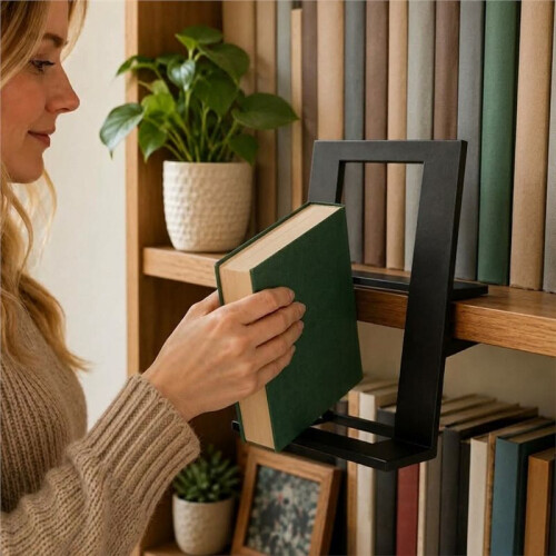 Book Display Shelf Decorative 3D Printed Floating Storage Stand Bookcase Book for Home Library Classroom 2