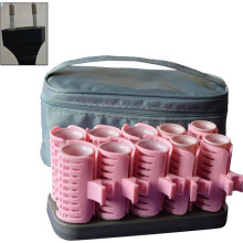 1set Heated Hair Curler Set (10-Piece) - Ideal for Bangs and Short Hair, Perfect for Home, Travel Styling EU Plug