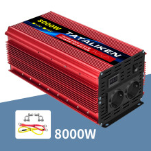 Onduleur, 8000W, 12V 50HZ EU, zuivere sinusgolf, DC naar AC omvormer met UE-stekker