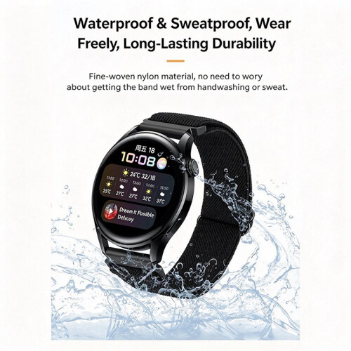 Conjunto de 4 Pulseiras Veryfit para Smartwatch, Compatíveis com para  Watch 5 Pro 22mm, Modelo Single Loop com Fivela Ajustável e para 2