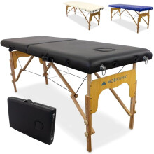 Mobiclinic, Camilla de Massagem Dobrável CM-01 Basic, Madeira, 180x60 cm, Altura Ajustável, Profissional