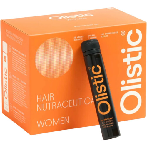 Olistic, Suplemento Alimentar Capilar para Mulher, Conjunto de 28 Ampolas