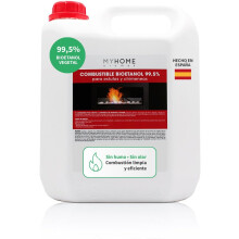 Myhome Bioetanol, 5 litros, 99,5% de pureza, origem vegetal, para estufas e lareiras