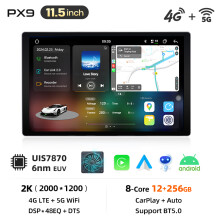 Junsun Autoradio PX9 11,5 pouces 12 Go 256 Go, CarPlay et Android Auto sans fil, GPS Navigation pour Mercedes Benz Vito W639 Viano 2
