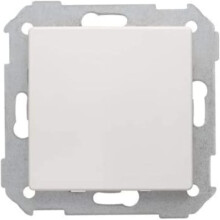 Simon placa de parede e tampa de interruptor cega, branco mate, 1 x 5,5 x 5,5 cm
