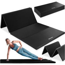 tectake Colchoneta de ginástica dobrável, couro sintético, 240 x 120 x 5 cm, para fitness e pilates