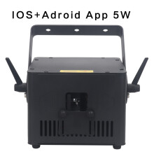 Laser Disco Podiumverlichting, 5W, RGB volkleur, Bluetooth app en DMX bediening voor feesten