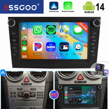 ESSGOO Autoradio Android 14, 7 pouces, 2GB RAM + 64GB ROM, GPS, Apple CarPlay et Android Auto, pour Opel Corsa Astra Zafira