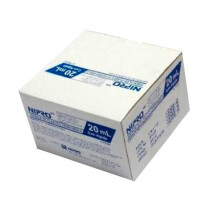 Nipro seringa de 20 ml, descartável, esterilizada, sem agulha, conjunto de 50 unidades