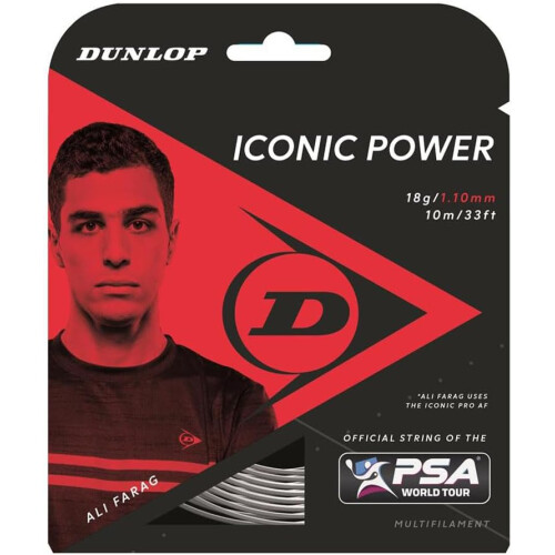 Dunlop Conjunto de 10 m de cordas para Power Squash, 1.10 mm