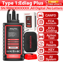 THINKCAR Thinkdiag 2, OBD2 scanner, 10 PCS, Ediag plus, voor GM auto's met CAN FD protocol
