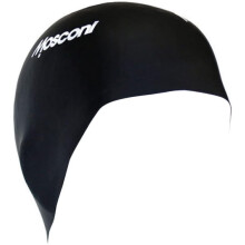Mosconi conjunto de 12 gorros de natação em silicone, preto, para desporto aquático