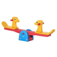 Homcom wipstoel voor kinderen, 150x32x60 cm, geel, rood en blauw, voor binnen en buiten gebruik