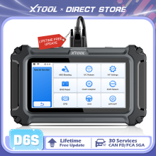 XTOOL D6S OBD2 diagnostische scanner, volledige systeemdiagnose met 30+ resetservices en FCA AutoAuth