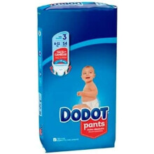 Fraldas Dodot Etapas T3, 54 unidades, capa Cora-soft para máxima proteção e conforto