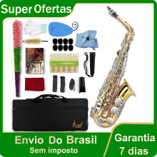 SLADE Altsaxofoon, messing, goud en zilver set, voor beginners