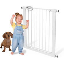 MS BabyWorld, barreira de segurança para crianças e animais de estimação, fechamento automático, 75 a 82 cm, instalação por pressão