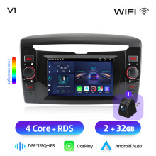 Junsun Autoradio Multimédia 6.2 pouces, Android 14, 2G 32G avec Caméra de Recul, pour Lancia Ypsilon 2012-2020
