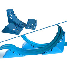 Blu Track, conjunto de 4 rampas, para criar circuitos e acrobacias
