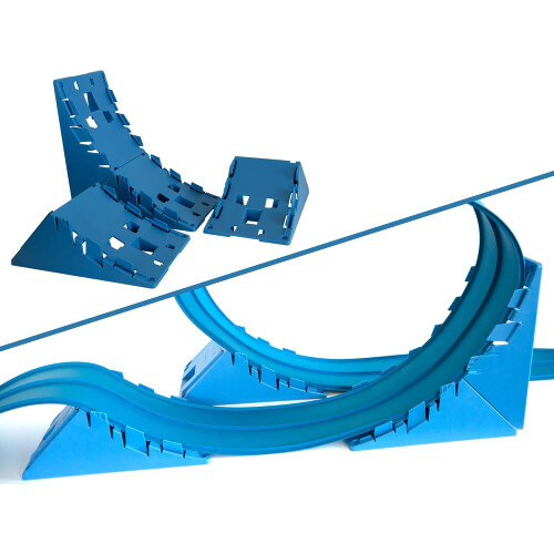 Blu Track, conjunto de 4 rampas, para criar circuitos e acrobacias