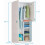 Miroytengo conjunto de quarto completo para quarto juvenil ou infantil, verde e branco, com estrado 7