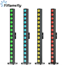 Yiflamefly Projecteur mural LED RGBW COB 14X20W, Effet course de chevaux, DMX512, Lot de 4Pcs avec prise ue