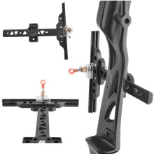 SHARROW Mira de Arco Recurvo, Formato em T, Plástico, Preto, para Tiro com Arco