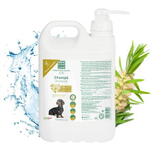 Menforsan Champú para Cães, Garrafa de 5 Litros, com Árvore de Chá, Anti-picor e Calmante para a Pele