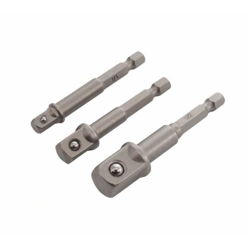 Awtools - AW37870BL - ADAPTADORES DE ENCHUFE HEXAGONAL 3 piezas 1/4-3/8-1/2 BL