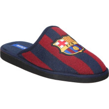 Marpen Slippers, chinelos de casa oficiais do FC Barcelona, azul e granate, tecido de rizo, sola EVA antiderrapante