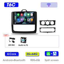 Srnubi Autoradio 2din, Android 13, 8 cœurs, CarPlay et Android Auto, pour Ford Focus 2 Mk2 2004-2011, Cadre Noir