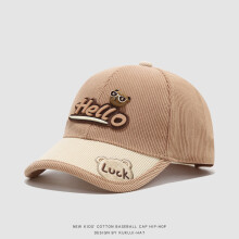 (Style B)Kids Baseball Hat Adjustable Fit Breathable Corduroy Material Fall Outdoor Play