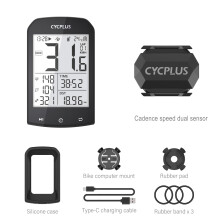 CYCPLUS M1 ordenador de bicicleta GPS, velocímetro con pantalla de 2,9 pulgadas y chip Ublox