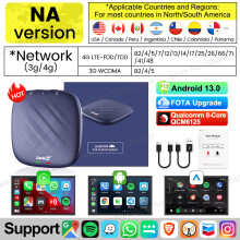CarlinKit AI Box, Android 13, 8GB RAM + 128GB ROM, draadloze CarPlay en Android Auto voor auto
