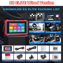 KINGBOLEN K8 Elite, autodiagnose scanner, CANFD en DOIP ondersteuning, ECU codering en 34+ onderhoudsresetfuncties
