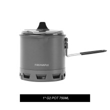 Fire-Maple G2 Petrel ultralichte kookpot, 750 ml, aluminiumlegering, voor wandelen en kamperen