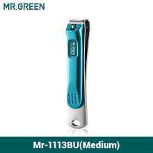 MR.GREEN cortauñas de acero inoxidable, hoja curva, herramientas de manicura